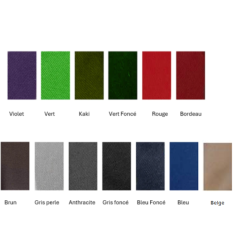 PARURE EN VERT FONCE POUR CATAFALQUE ALUMINIUM