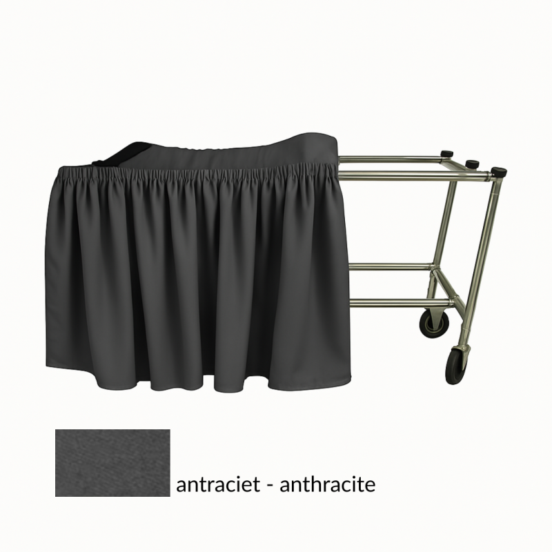 PARURE EN ANTHRACITE POUR CATAFALQUE ALUMINIUM