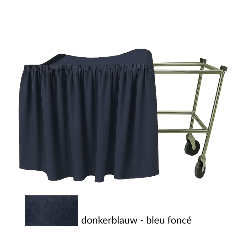 PARURE EN BLEU FONCE POUR CATAFALQUE ALUMINIUM